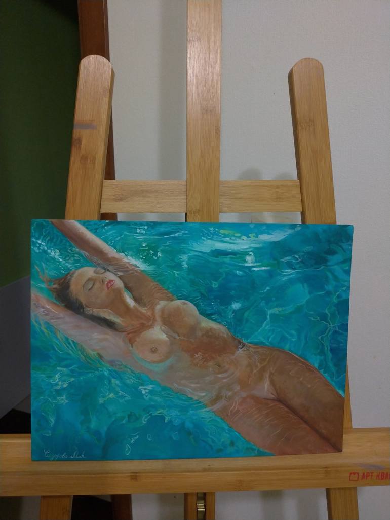 Original Modern Nude Painting by Marina Sidorova