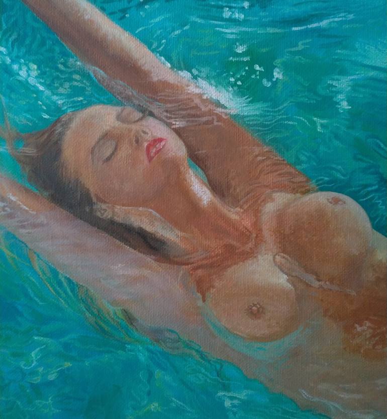 Original Modern Nude Painting by Marina Sidorova