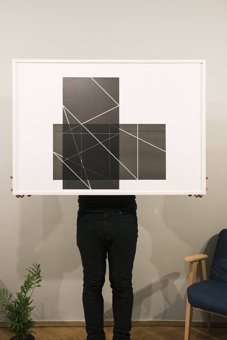 Original Conceptual Abstract Printmaking by Simon Bures