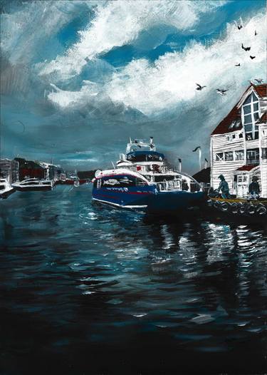 Bergen Harbour by Fish Market thumb