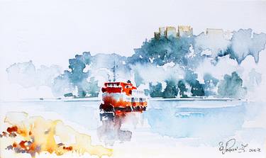 Print of Expressionism Boat Paintings by Stepan Zaporozhan