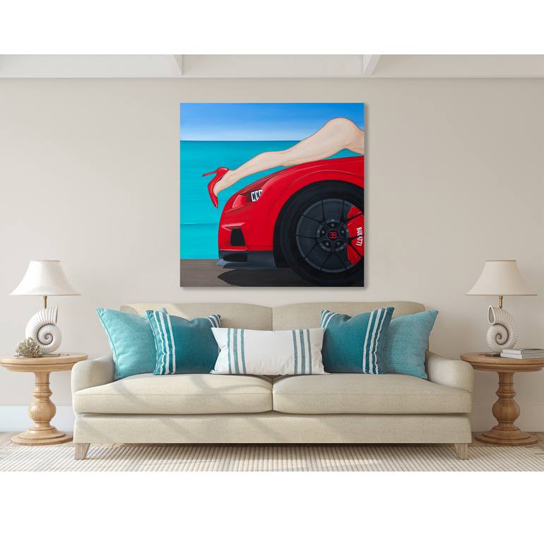 Original Contemporary Car Painting by Julia Dogan