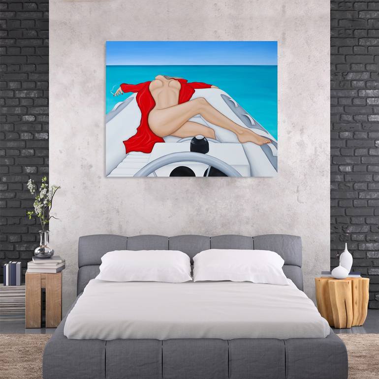 Original Conceptual Erotic Painting by Julia Dogan