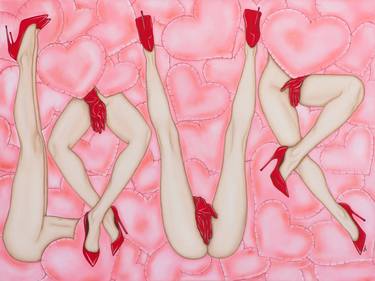 Original Contemporary Erotic Paintings by Julia Dogan