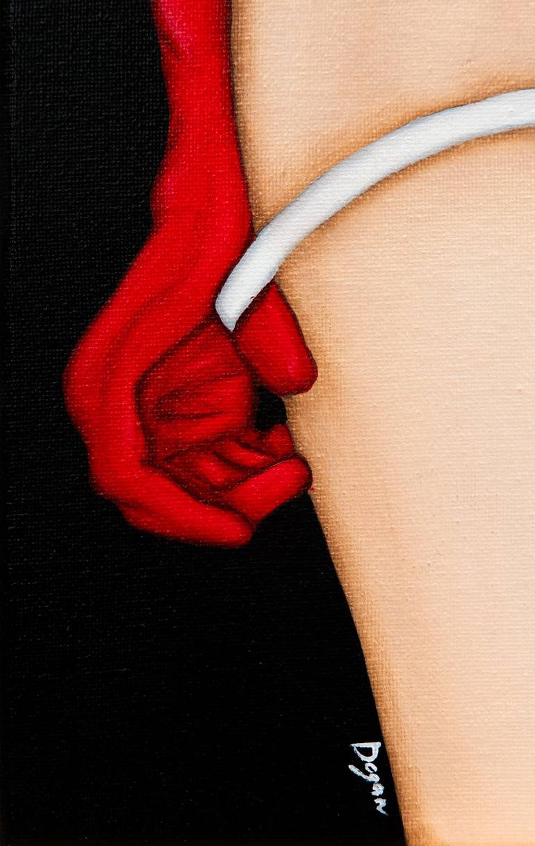 Original Contemporary Erotic Painting by Julia Dogan