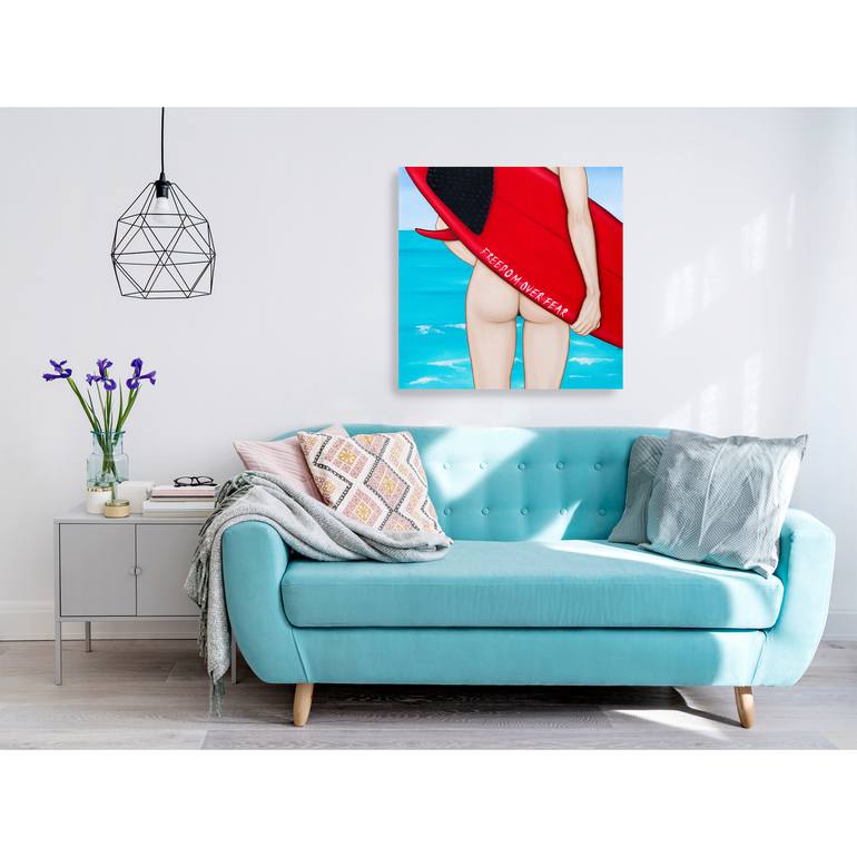 Original Conceptual Sports Painting by Julia Dogan