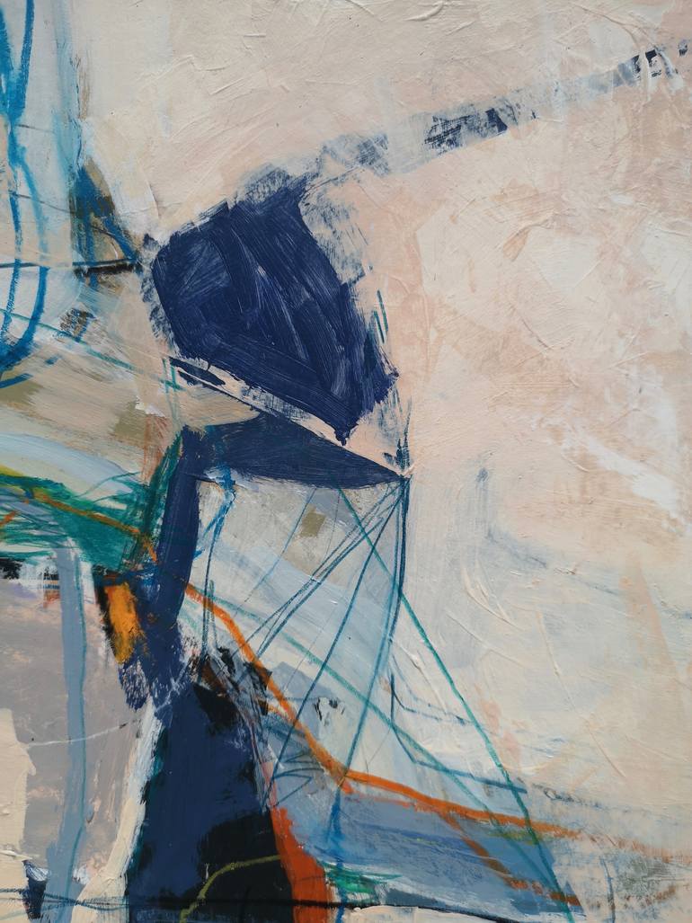 Original Abstract Expressionism Abstract Painting by Sally-Anne Ashley