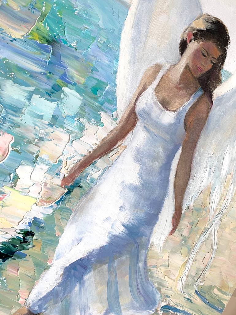 Original Impressionism Women Painting by Oleksandra Dzhurenko