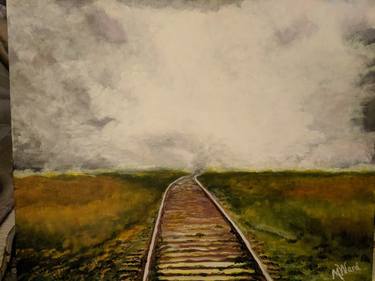 Print of Fine Art Train Paintings by Mary Elaine Ward