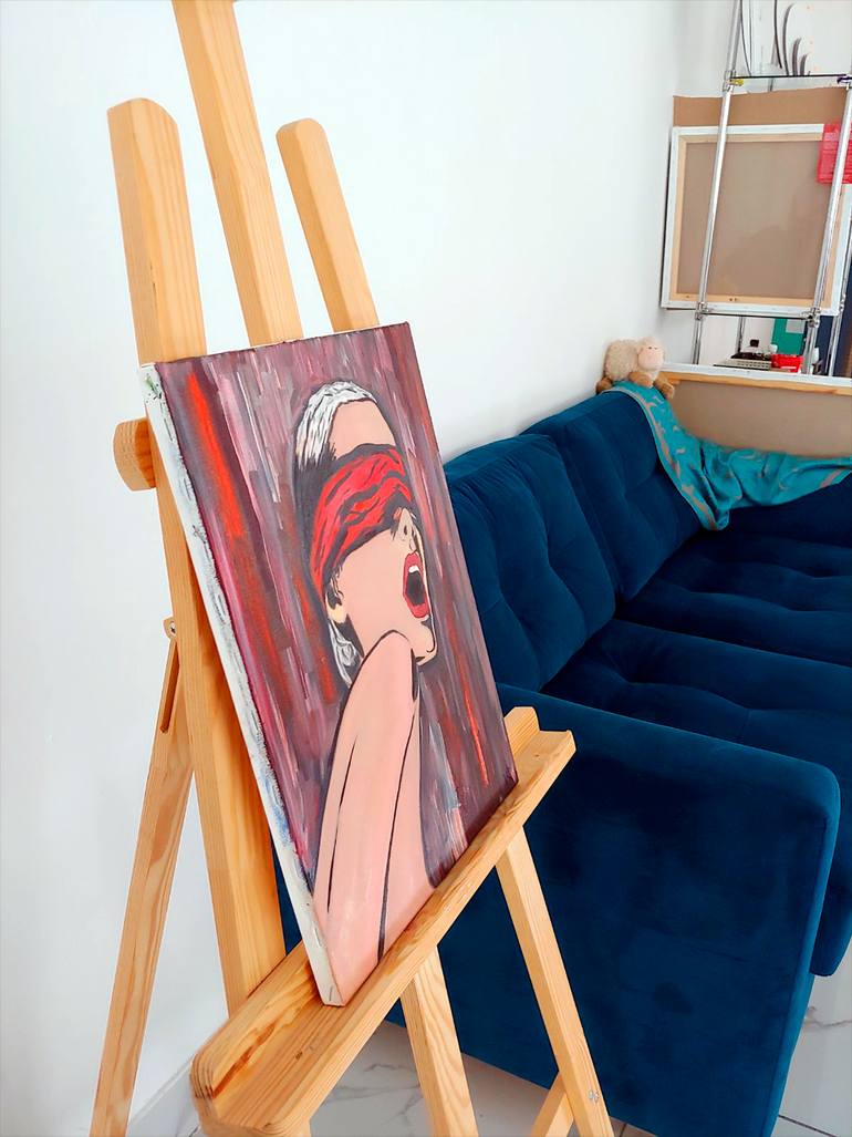 Original Conceptual People Painting by Rina Vinch