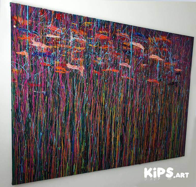 Original Modern Abstract Painting by KiPS Art