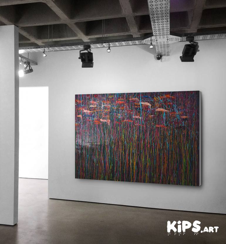 Original Modern Abstract Painting by KiPS Art