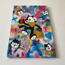 Felix the Graffiti Artist.

Original Painting by London based Artist KiPS featuring Felix the Cat.

Created using enamel, acrylic and spray paint onto canvas in bright bold colours.  Felix is depicted as a graffiti artist with Louis Vuitton bandana, bag and spray can.

Canvas is 36 x 24” and ready to hang.

Worldwide shipping available.