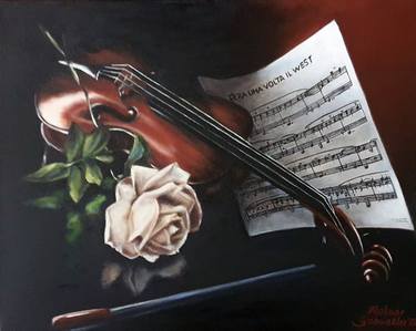 Print of Fine Art Music Paintings by Gabriella Molnár