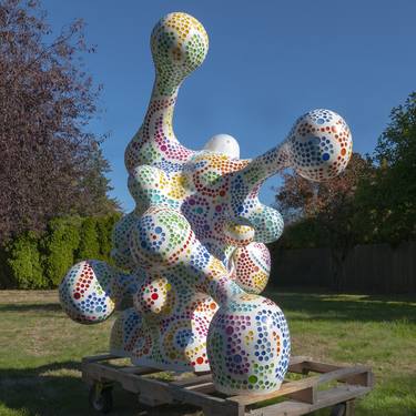 Original Abstract Sculpture by Uckiood - Missy Douglas And Kim Rask