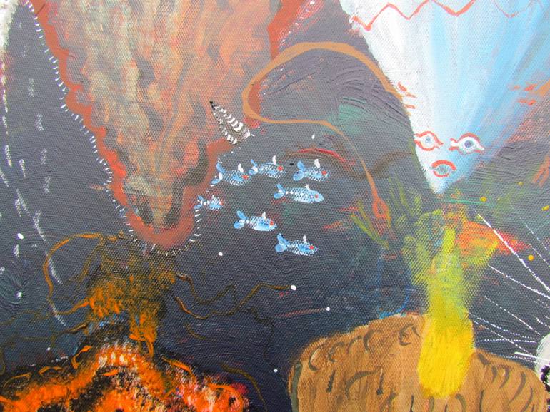 Original Surrealism Fantasy Painting by Paul Vannuffel