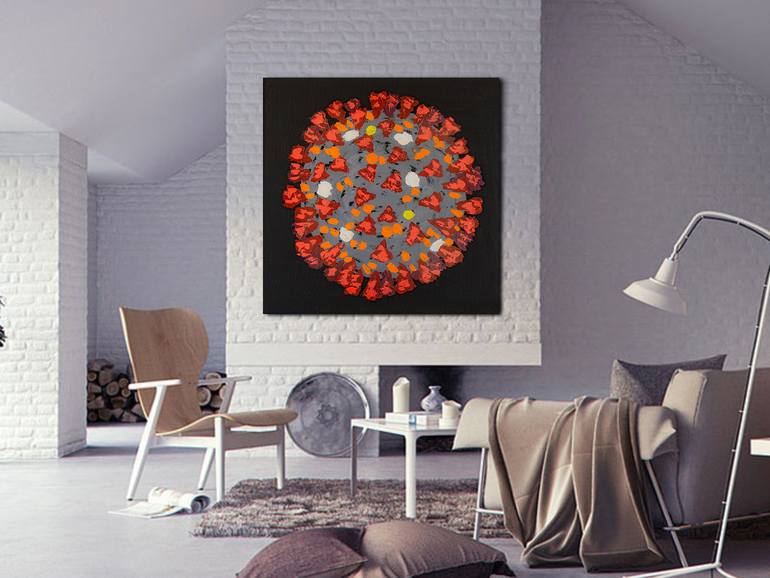 Original Abstract People Painting by Arina Iastrebova