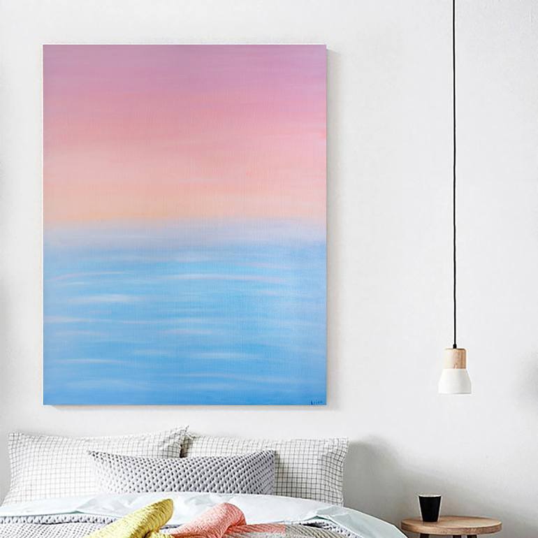 Original Abstract Seascape Painting by Arina Iastrebova