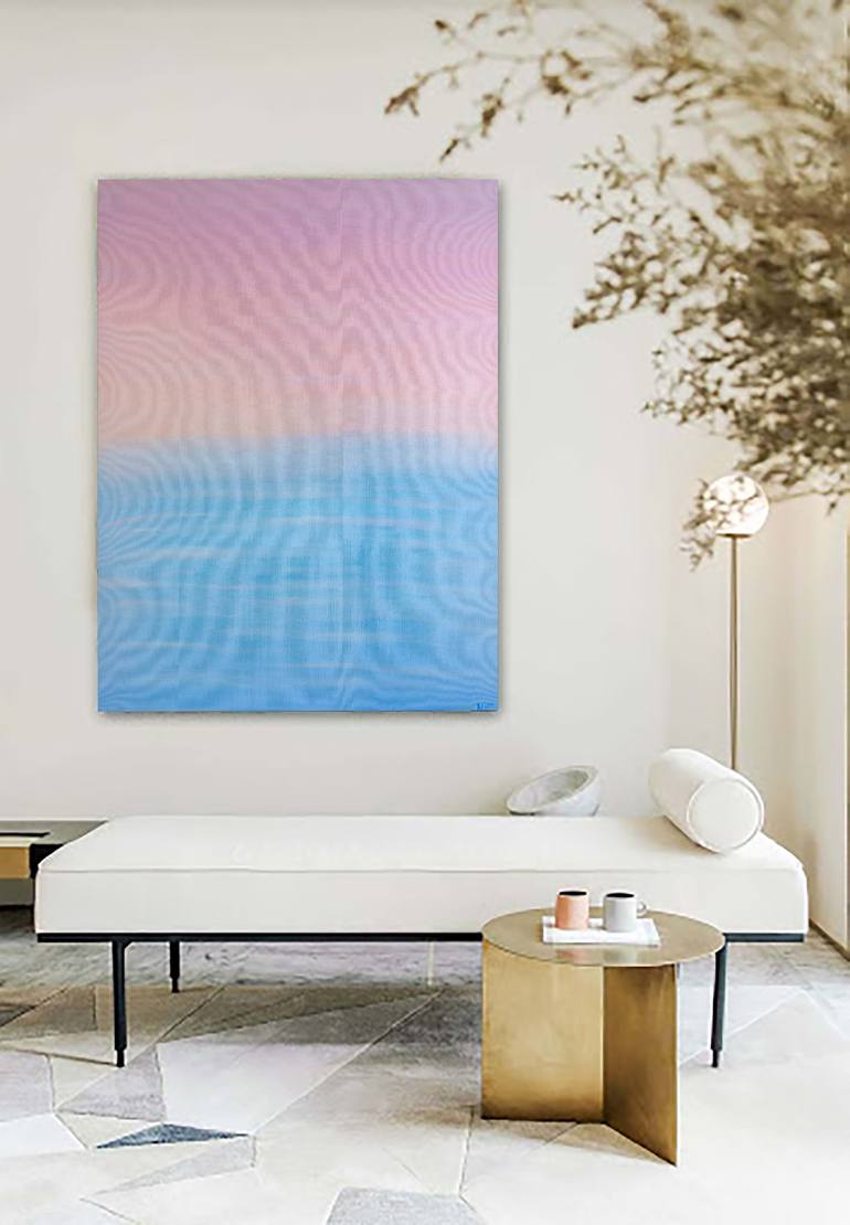 Original Abstract Seascape Painting by Arina Iastrebova