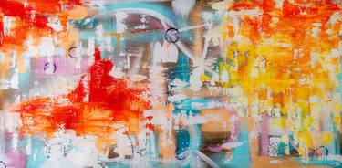 Original Abstract Expressionism Abstract Paintings by Arina Iastrebova