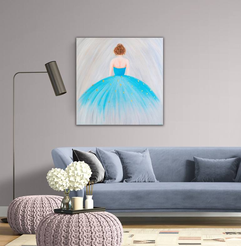 Original Abstract Women Painting by Arina Iastrebova