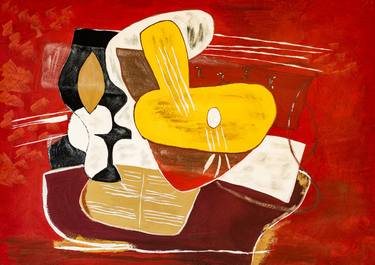 Print of Cubism Abstract Paintings by Arina Iastrebova