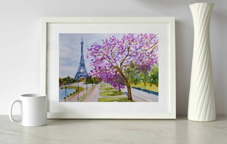 Original Impressionism Landscape Painting by Arina Iastrebova