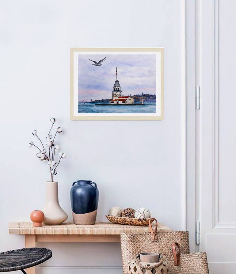 Original Contemporary Seascape Painting by Arina Iastrebova
