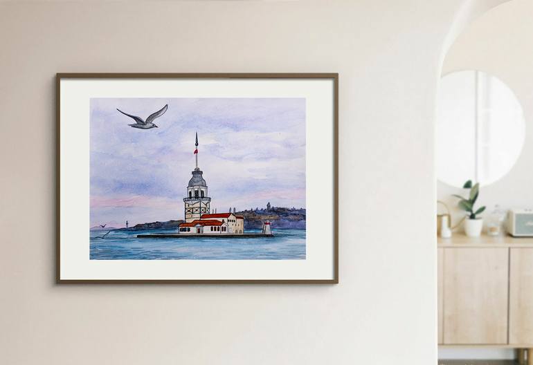 Original Contemporary Seascape Painting by Arina Iastrebova