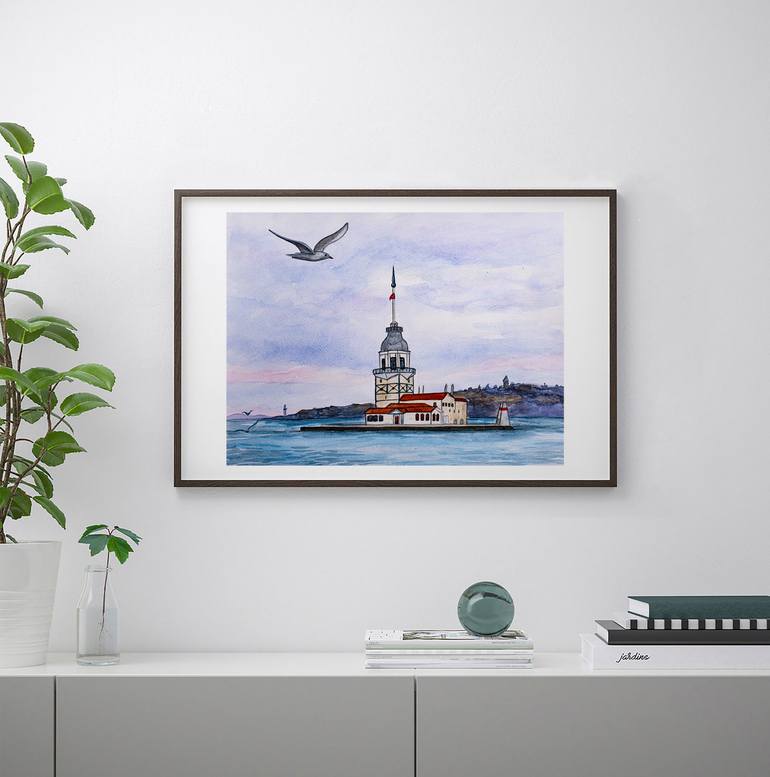 Original Contemporary Seascape Painting by Arina Iastrebova