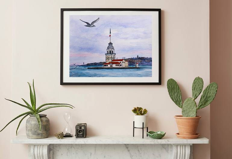 Original Contemporary Seascape Painting by Arina Iastrebova