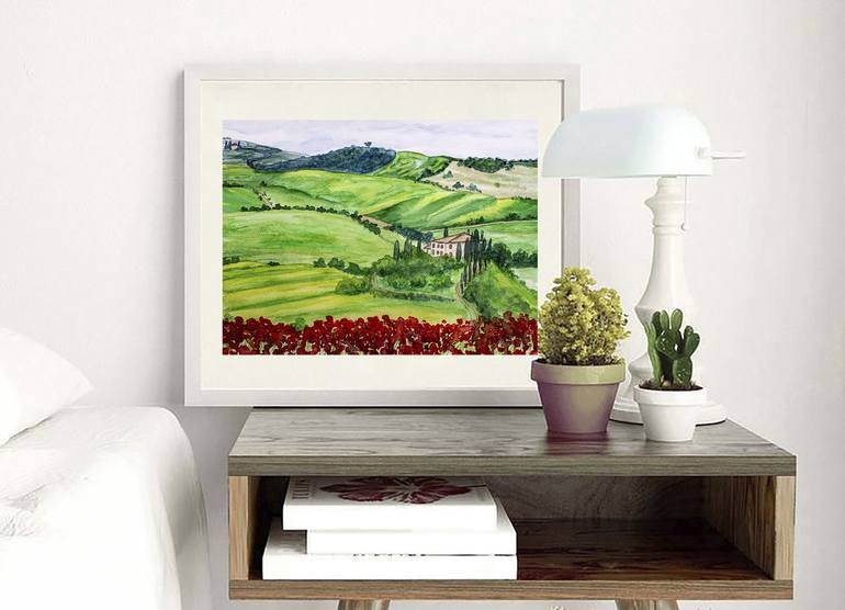 Original Landscape Painting by Arina Iastrebova