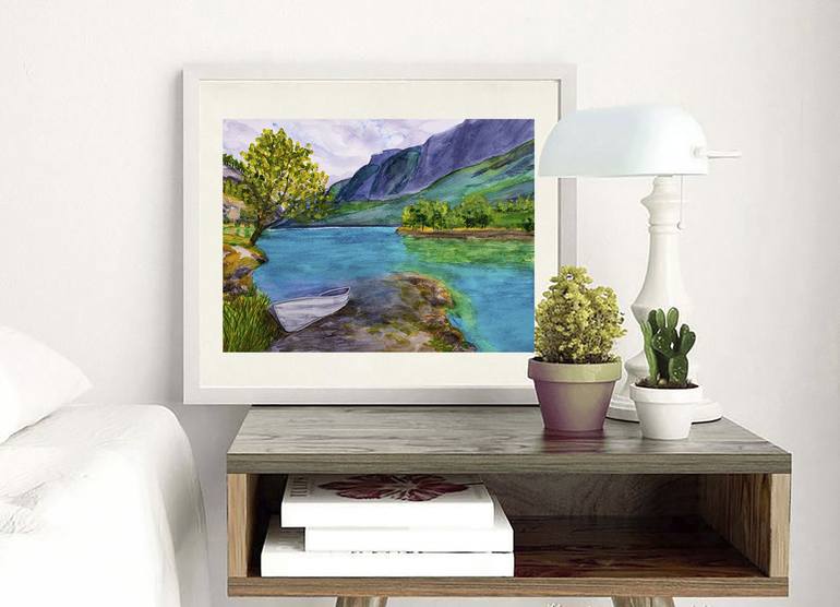 Original Landscape Painting by Arina Iastrebova