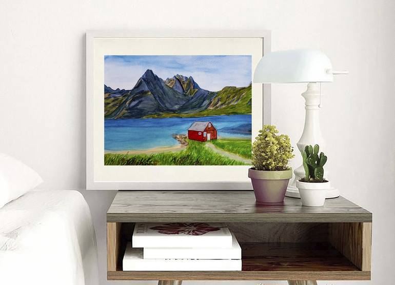 Original Impressionism Landscape Painting by Arina Iastrebova