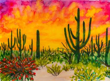 Sonoran Desert at sunset thumb