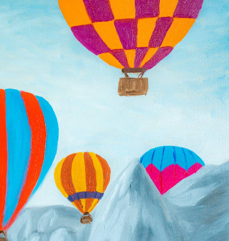 Original Abstract Landscape Painting by Arina Iastrebova