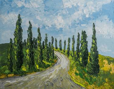 Original Impressionism Landscape Paintings by Arina Iastrebova