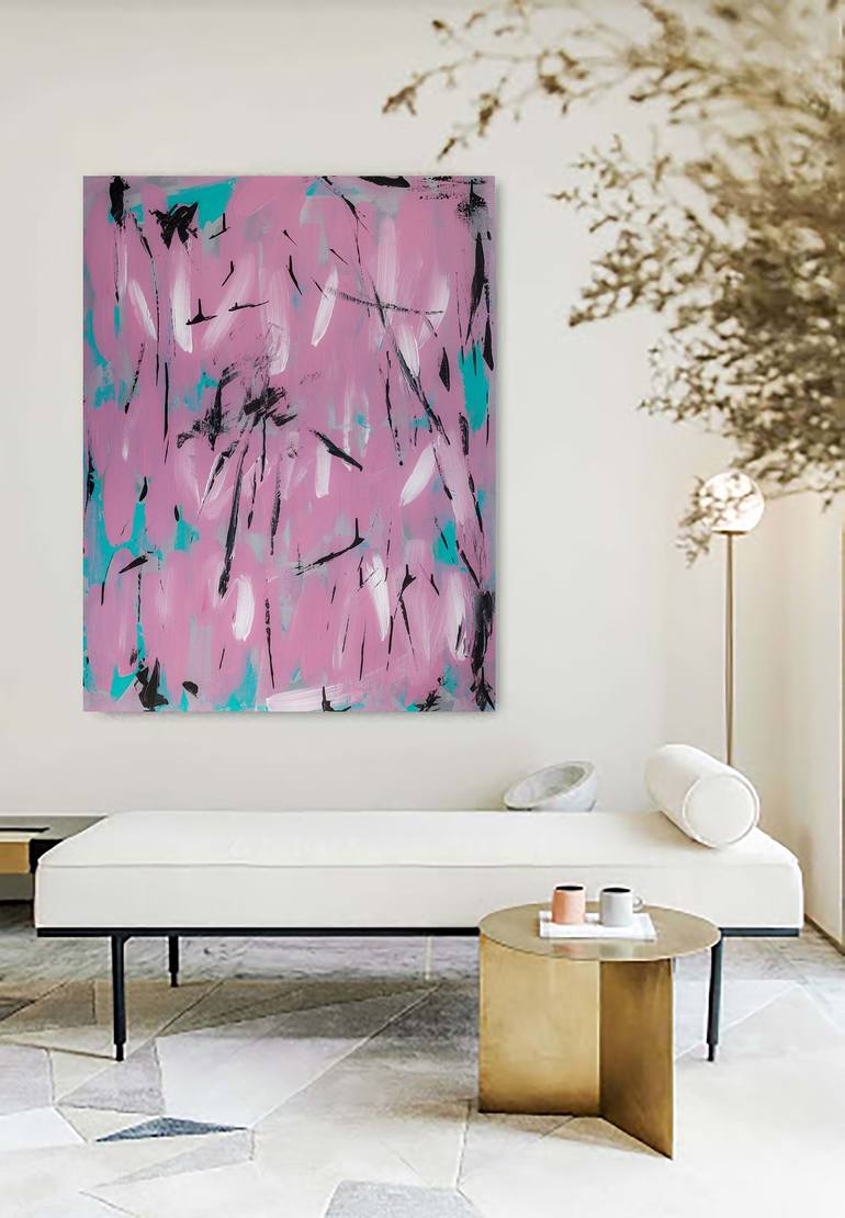 Original Abstract Expressionism Abstract Painting by Arina Iastrebova
