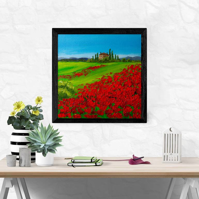 Original Contemporary Landscape Painting by Arina Iastrebova