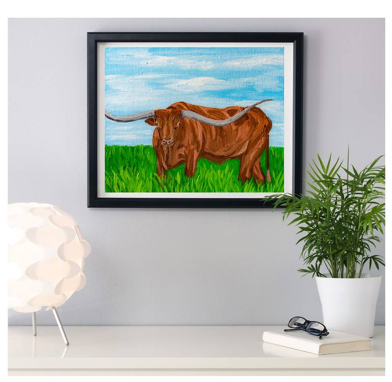 Original Figurative Animal Painting by Arina Iastrebova