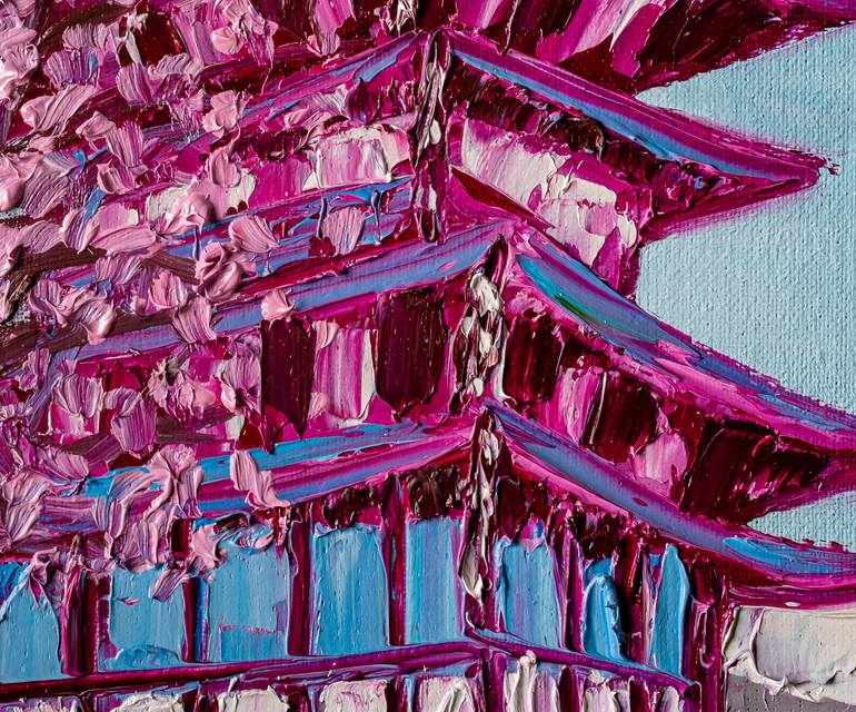 Original Abstract Landscape Painting by Arina Iastrebova