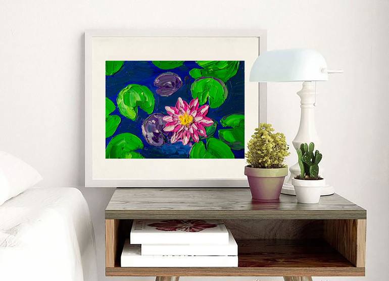 Original Abstract Floral Painting by Arina Iastrebova