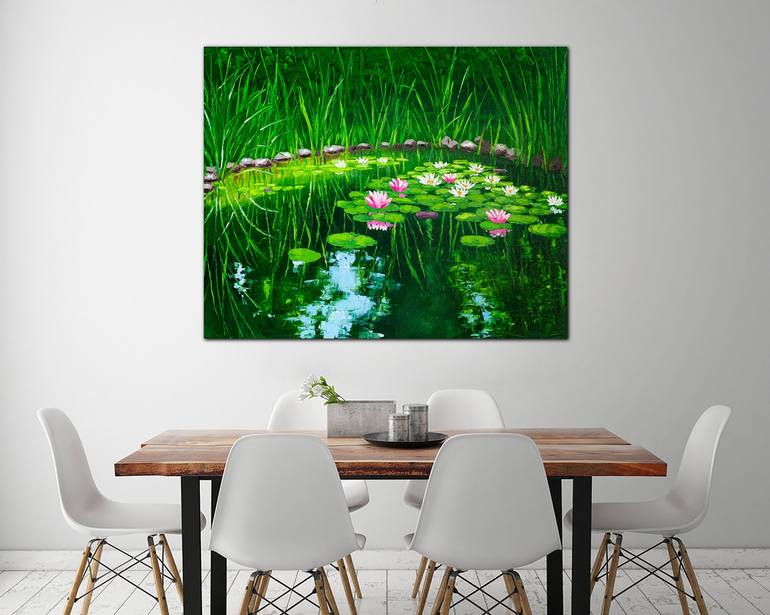 Original Impressionism Floral Painting by Arina Iastrebova