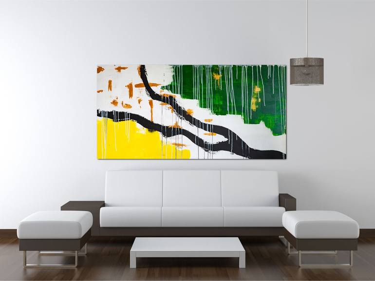 Original Abstract Expressionism Abstract Painting by Arina Iastrebova