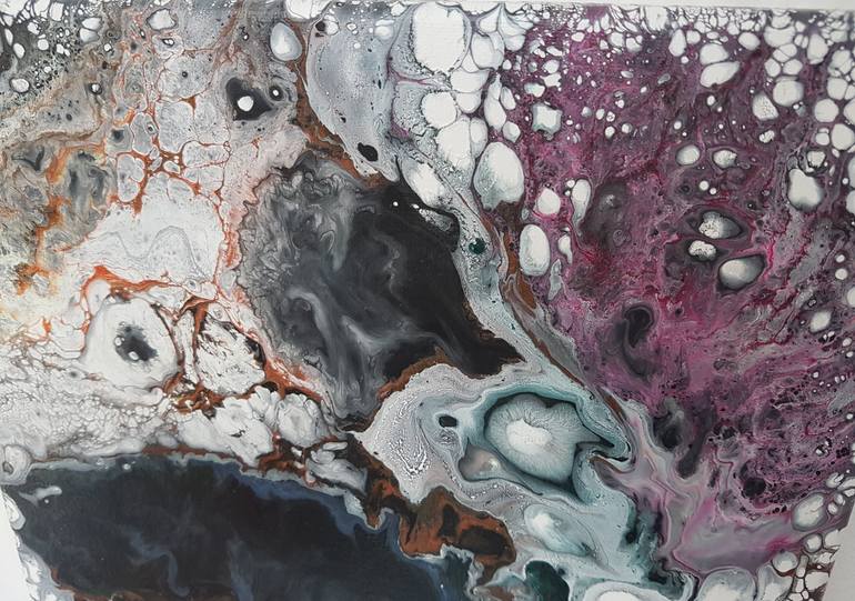 Original Art Deco Abstract Painting by Fabiana De Rubeis