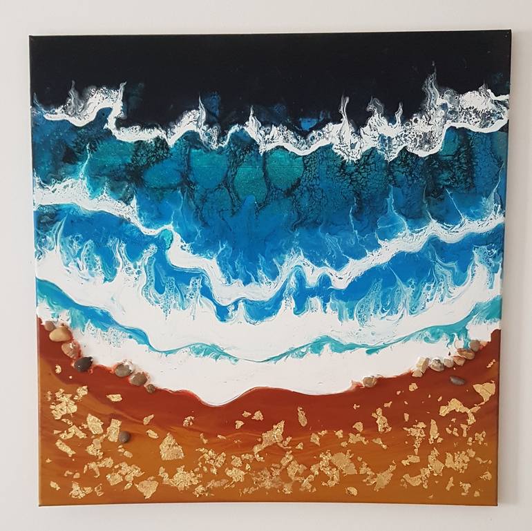 Original Art Deco Abstract Painting by Fabiana De Rubeis