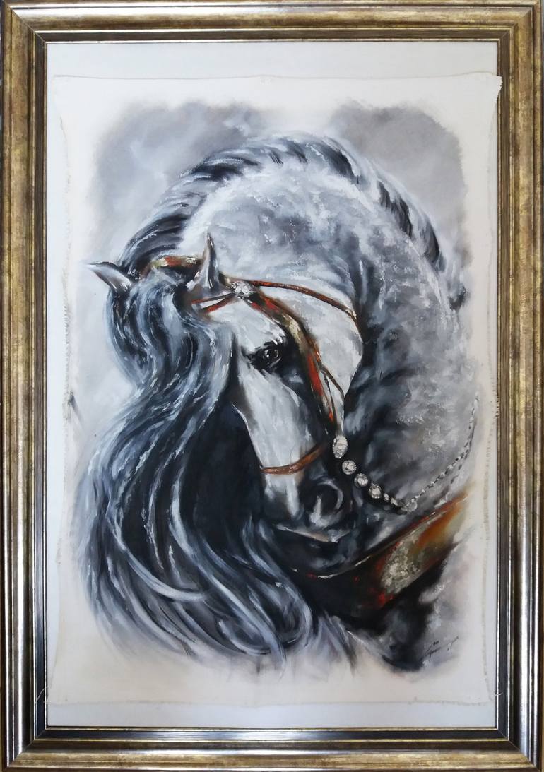 Original Horse Painting by Mirza Latifovic