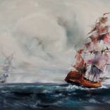 Passing Frigates (60x90cm) by Mirza Latifovic