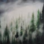 Mountain fog (60x60cm) by Mirza Latifovic