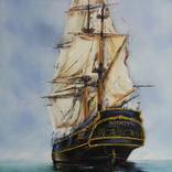 HMS Bounty (100x60cm) by Mirza Latifovic